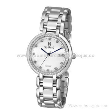Silver Business Style Jewelry Watches with 3ATM Waterproof, Japan Movement, Simple and Easy